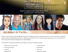 Tablet Screenshot of modelsincagency.com